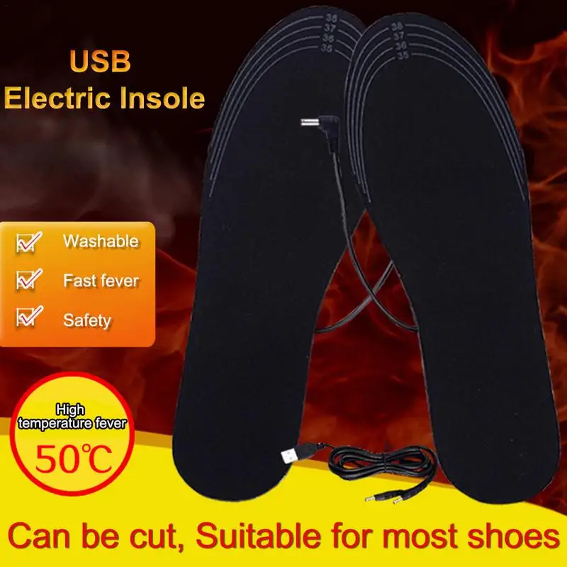 Soft Feet Warmer Sock Pad Mat Winter Outdoor Heating Insoles