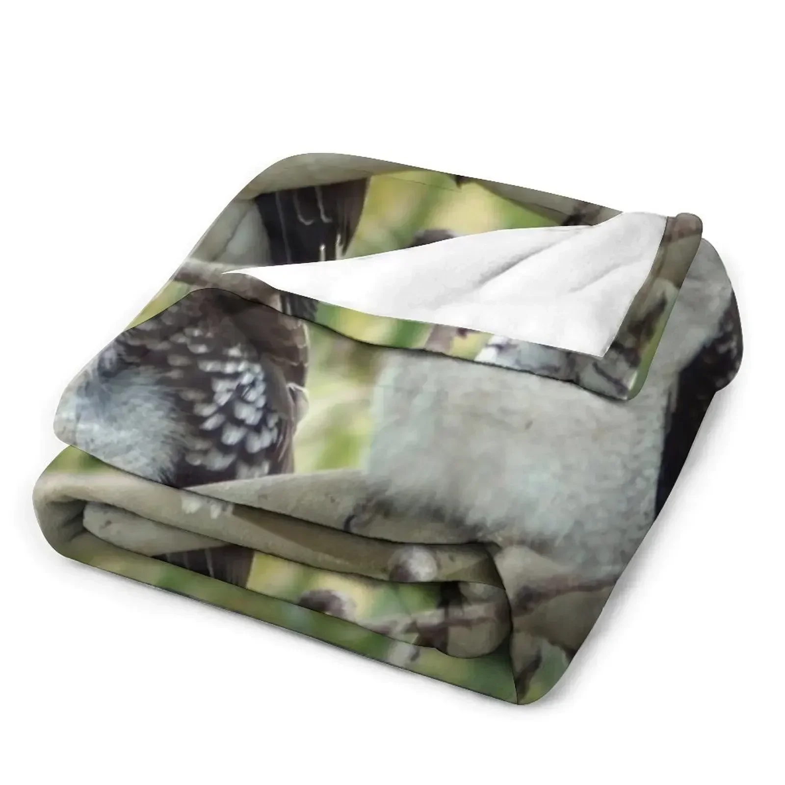 Kookaburra sits в старом десенке плед фланелевое мягкое плюшевое клетчатое одеяло