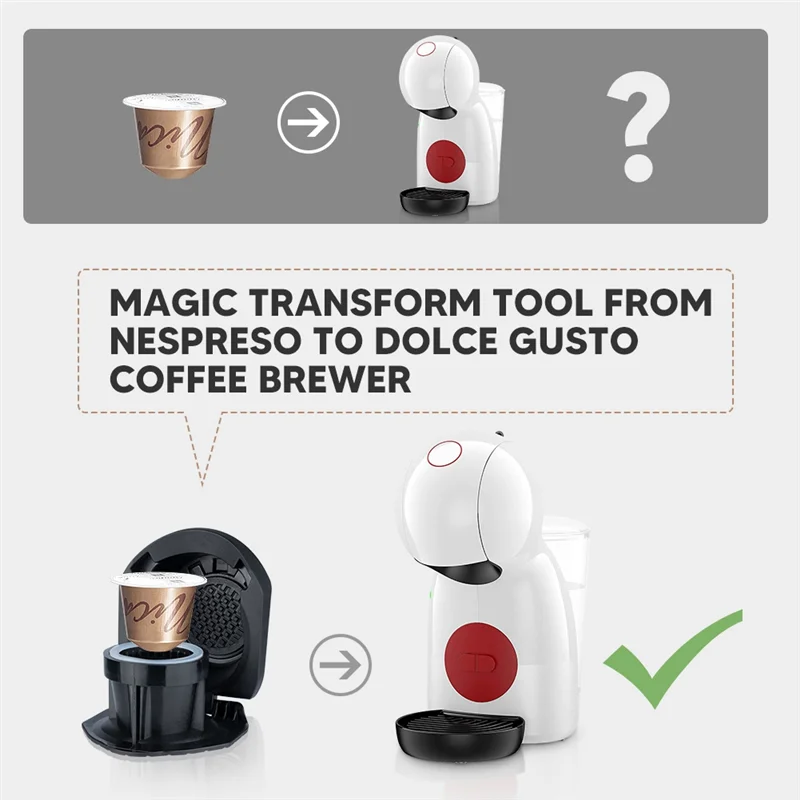 Адаптер для капсул Nespresso Convert Dolce Gusto Crema Make кофемашины Piccolo Xs Genio 2B