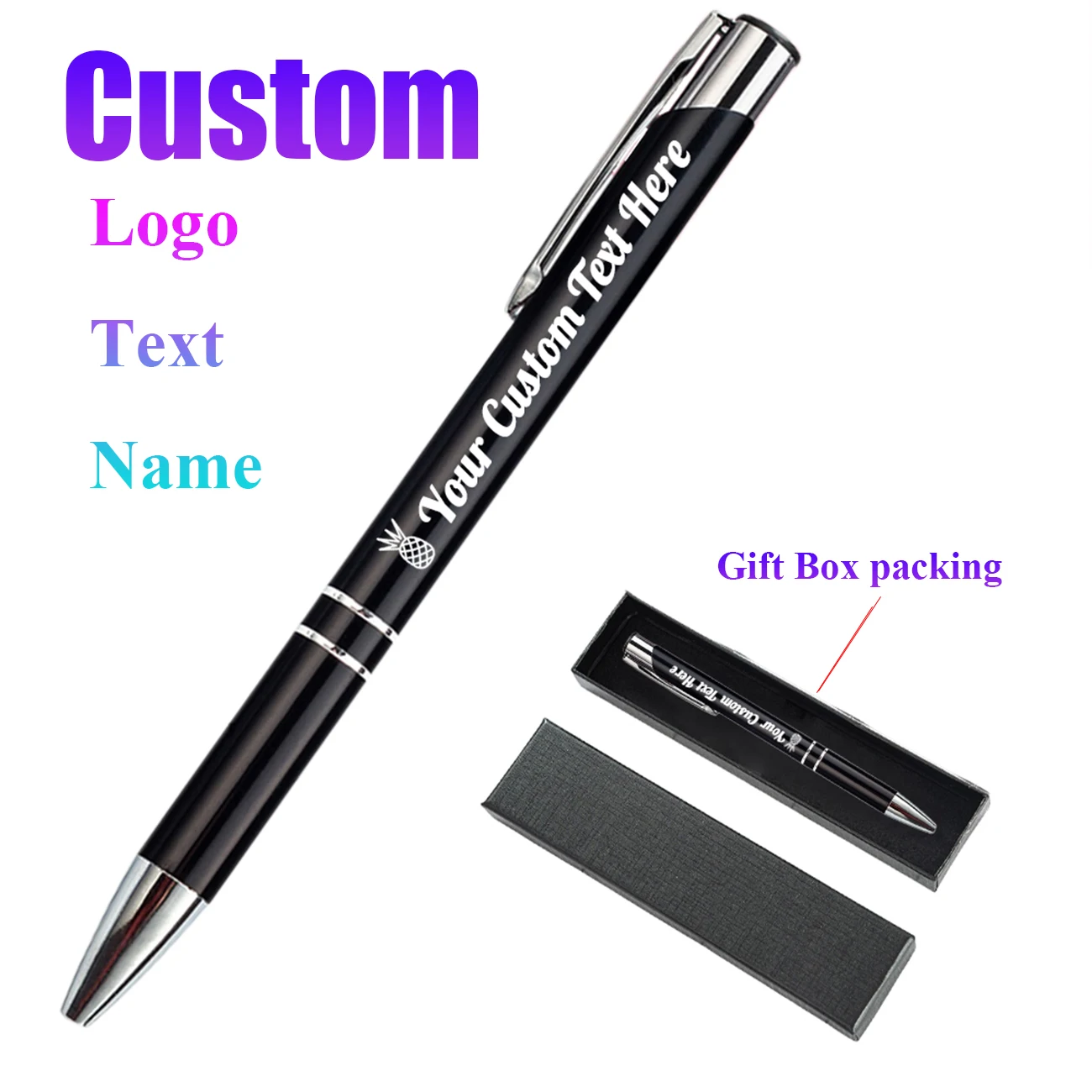 

Personalized Ballpoint Pens for Men Women Gift for Husband Daddy Daughter Wife Birthday Christmas Thank You Gift in Gift Box
