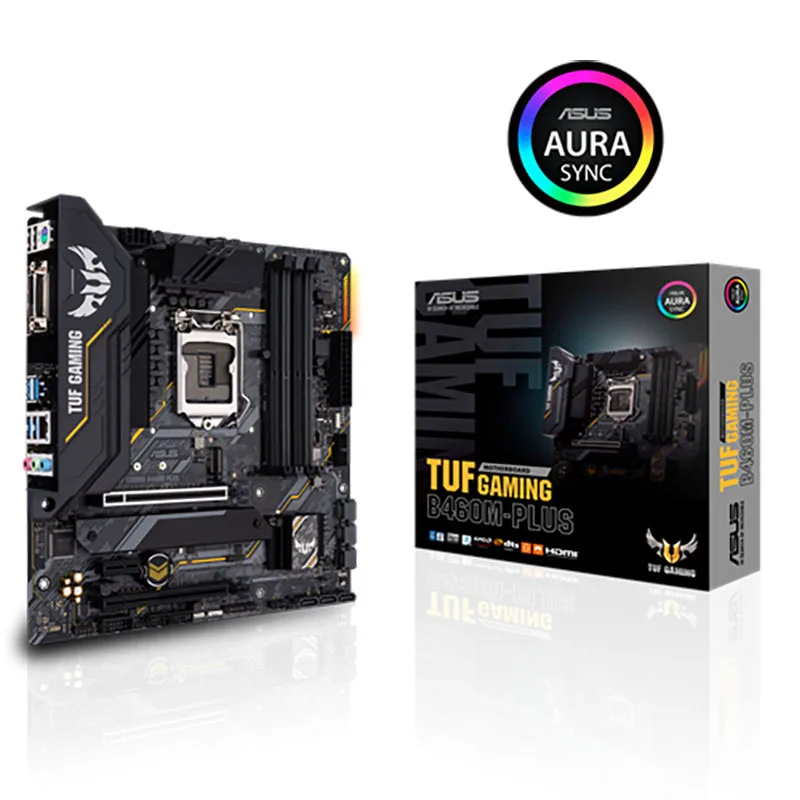 

NEW ASUS TUF GAMING B460M-PLUS mATX Intel B460 DDR4, SATA 6 Gbps, USB 3.2 Gen 1 128G LGA 1200 CPU Motherboard