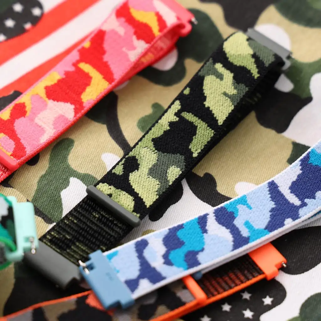 Bracelet 22mm Colour Nylon Strap For Garmin Forerunner 265 255 Music Watch Strap Forerunner 745 Vivoactive 4 Venu 2 Watchband