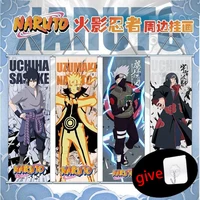naruto kakshi uchiha sasuke uchiha itachi anime manga wall poster canvas painting hanging scroll for naruto