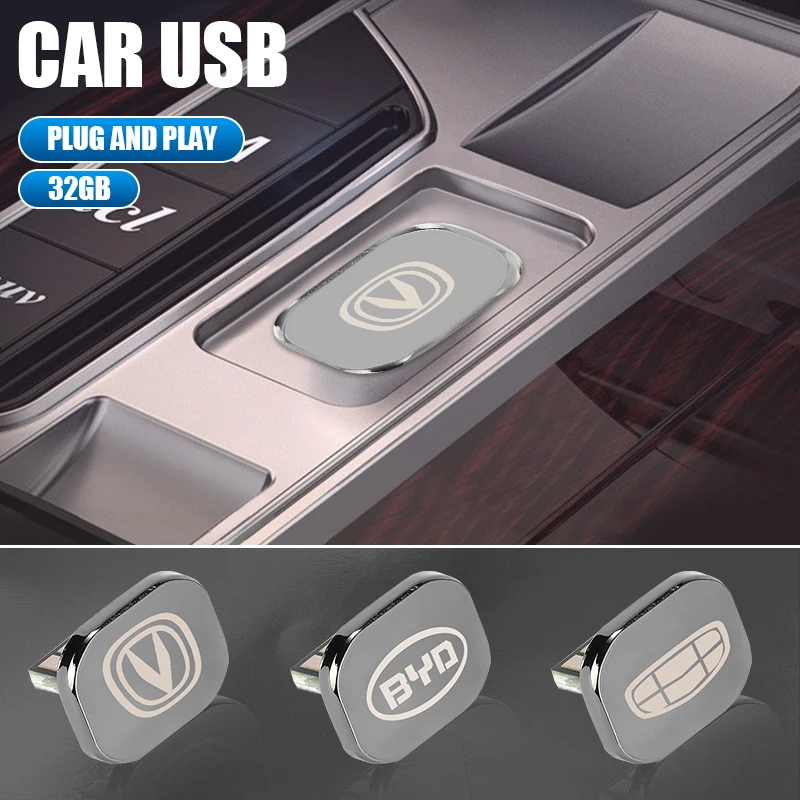 

Миниатюрный автомобильный U-диск usb 2021 чип короткий Udisk Flash 32 ГБ для Tesla Model 3 X S Cybertruck Y Juguete Roadster Bonina аксессуары