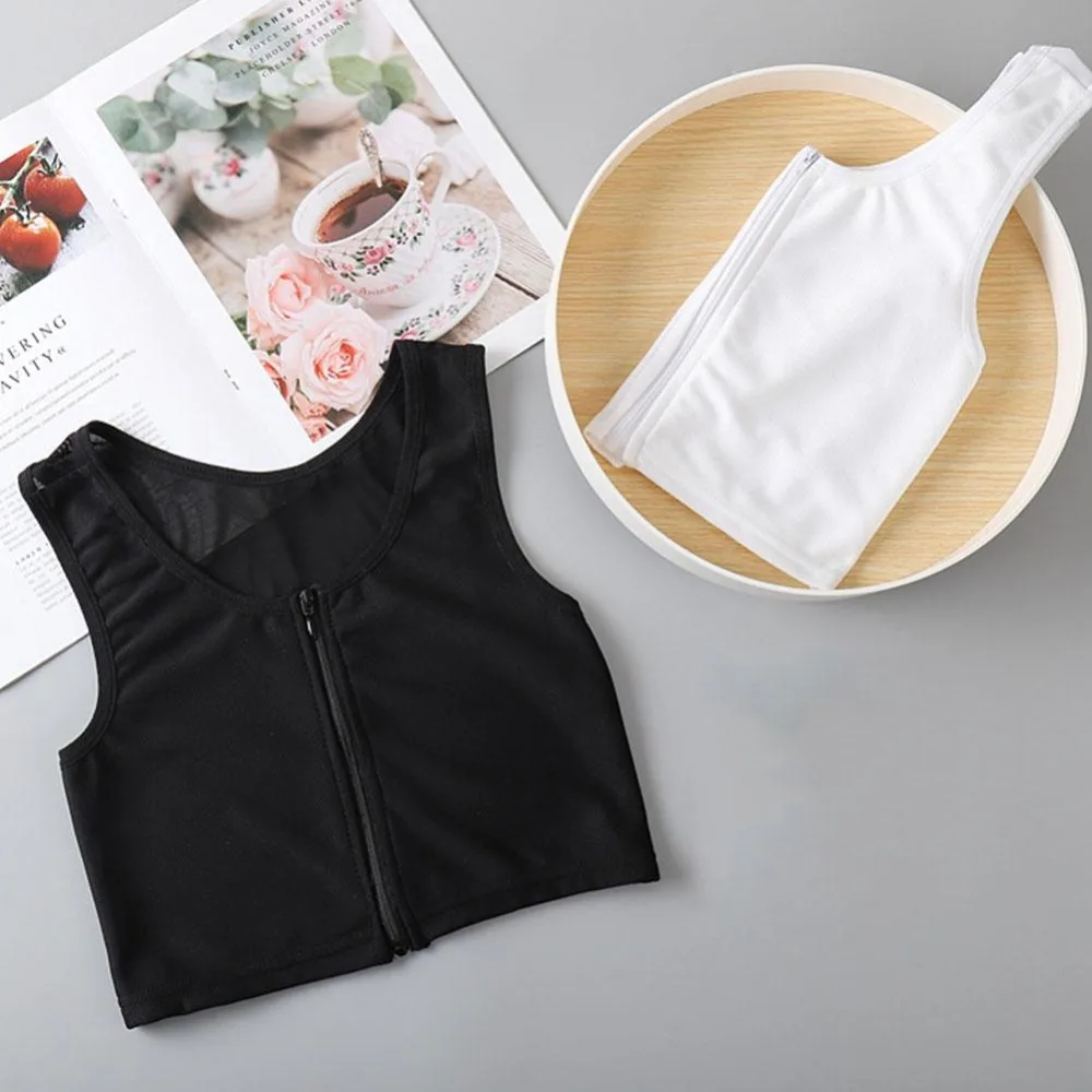 Корсет на молнии бюстгальтер дышащие майки без завязок майка груди с передней