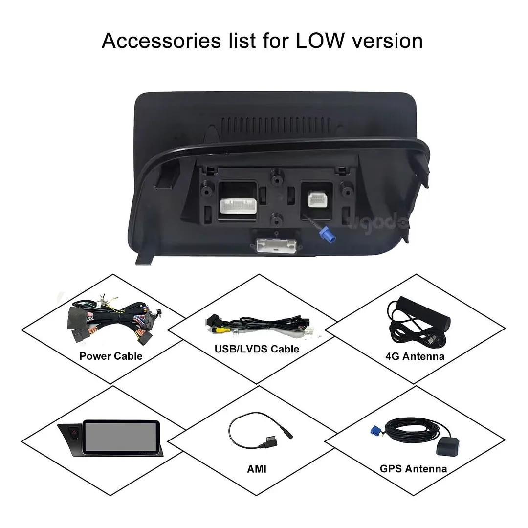 Ugode Android 13 беспроводной Carplay-экран для Audi Q5 2010-2016 автомобильные видеоплееры