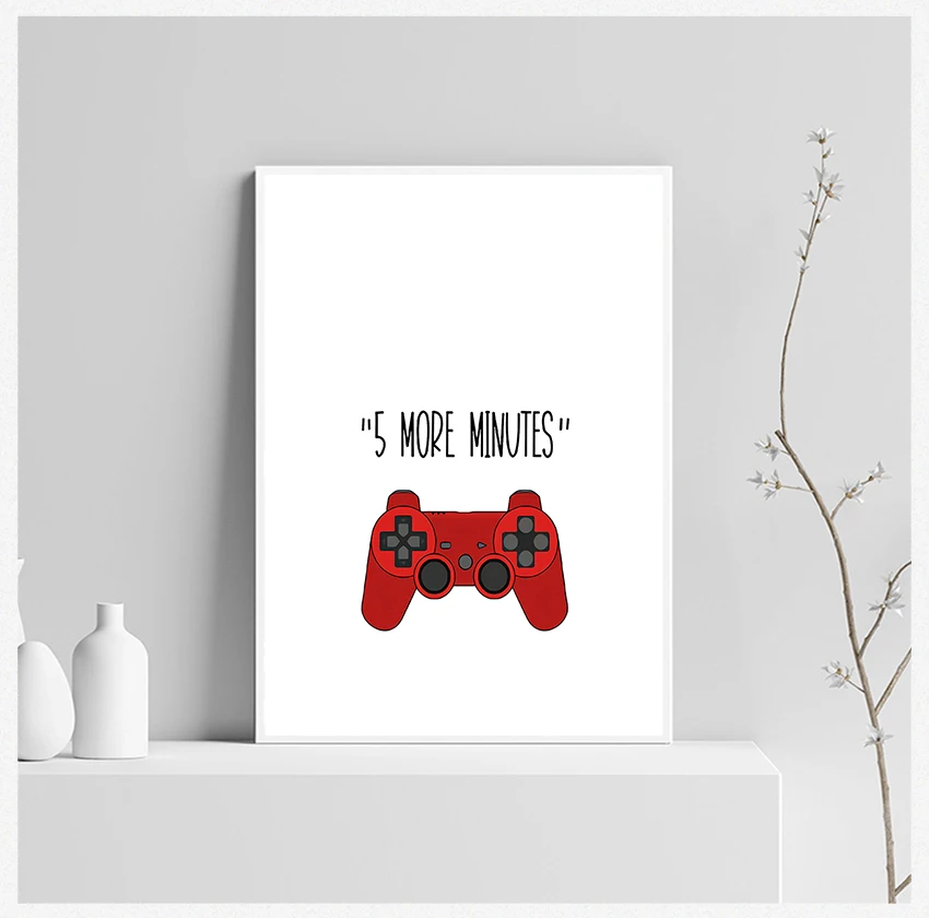 

Gaming Sign Game Controller Art Painting Pictures Games Room Wall Decor Video Games Quote Canvas Posters Gamer Boy Girl Gift