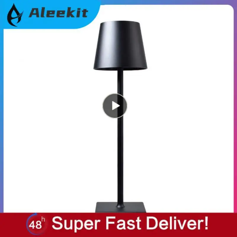 

LED Desk Lamp Aluminum Alloy Waterproof Touch Dimming Rechargeable Metal Table Lamps For Bar Living Room Reading Book Lighting