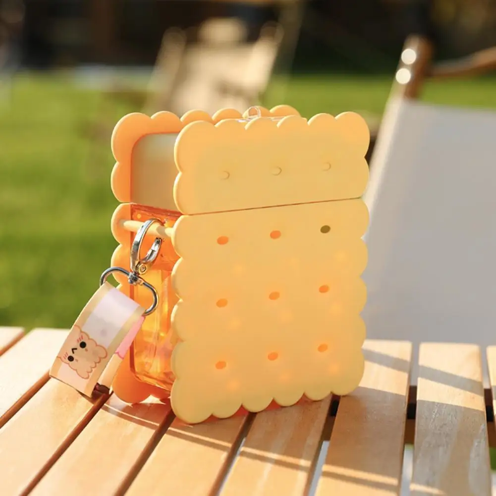 380 мл бутылка для воды на присоске с трубочкой чашка в форме печенья пластиковая