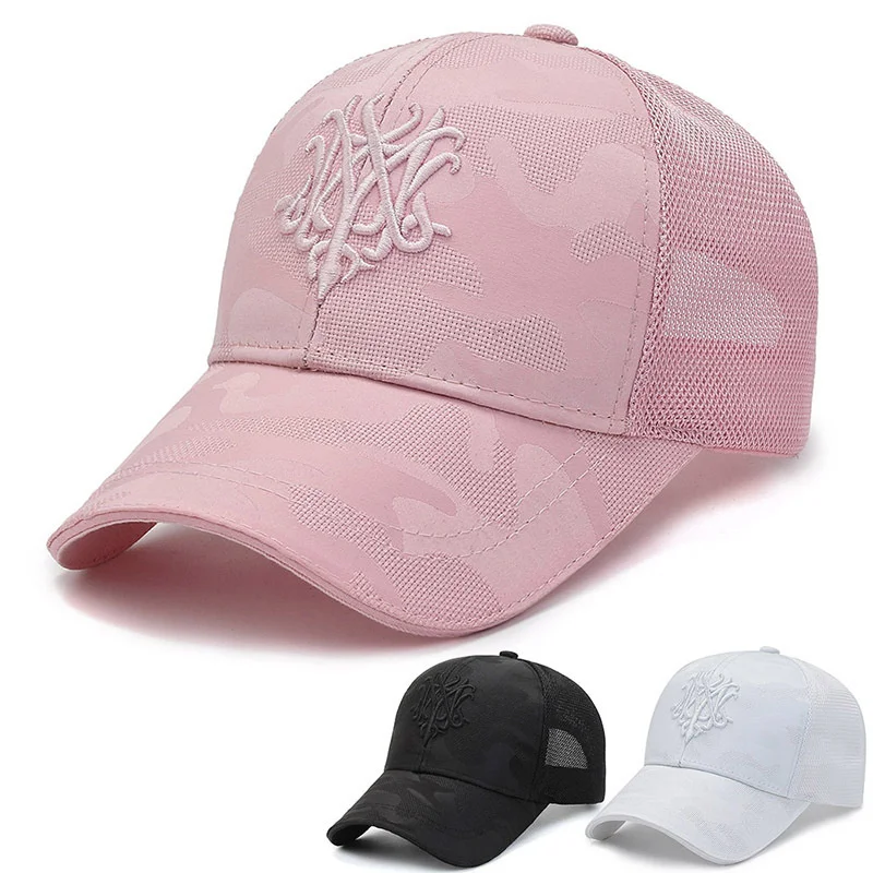 

Structured Mesh Back Baseball Cap Trucker Cap Adjustable Cotton Cap Snapback Flat Visor Cap Low Profile Outdoor Cap