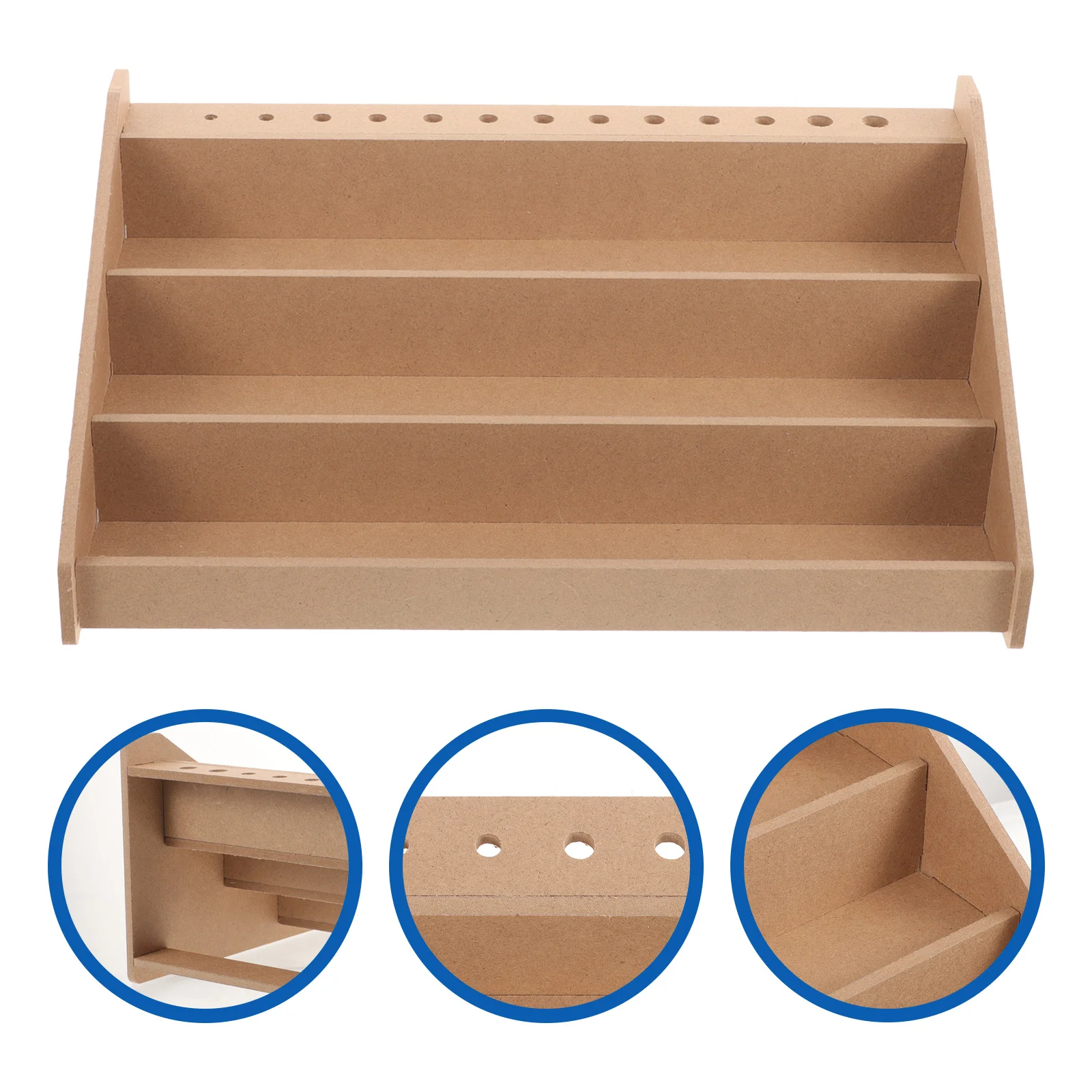 

Miniature Paint Storage Organizer Acrylic Color Organizers Bottle Holder Wood Wooden Pigment Stand Rack Craft