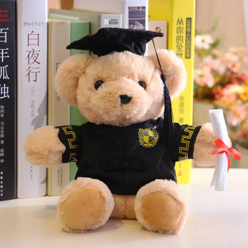 Dr. Hat Teddy Bear Graduation Doll Cute Memorable Season Gift Suitable for Classmates and Friends |