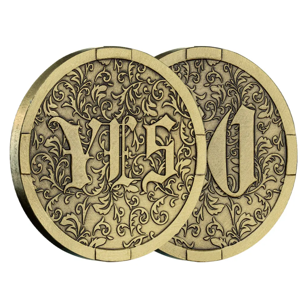 

Бронзовая памятная монета "Да или нет"