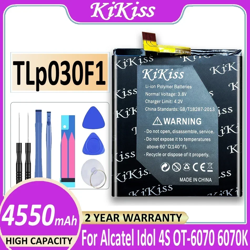 Аккумулятор большой мощности 4550 мАч для Alcatel One Touch Idol 4S OT-6070 OT-6070K OT-6070O OT-6070Y TLP030F1