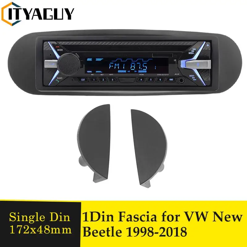 

1 Din Car Radio Fascia Frame for Volkswagen New Beetle 1998-2018 Car DVD Player Audio Adapter Bezel Frame Installation Kit Panel