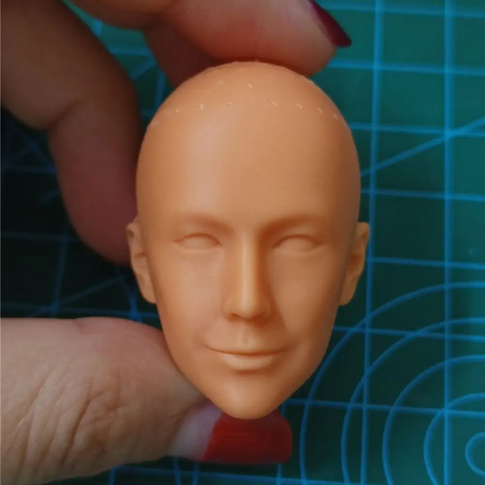 

Dolls Unpainted 1/6 Scale Smile YiBo Head Sculpt Model For 12 inch Action Figure Dolls Painting Exercise No.116