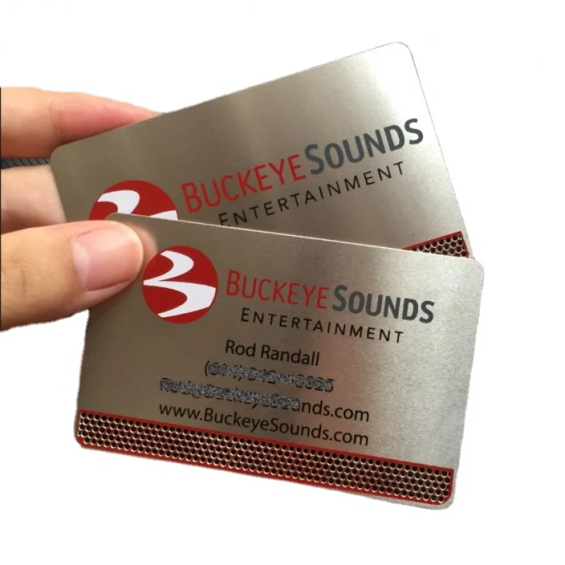 

China supplier high quality brushed metal business cards