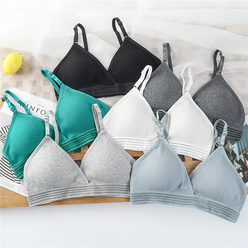 

Женское мягкое и дышащее нижнее белье без бретелек для студентов, Мягкие Бесшовные бюстгальтеры для женщин, Бюстгальтеры без косточек