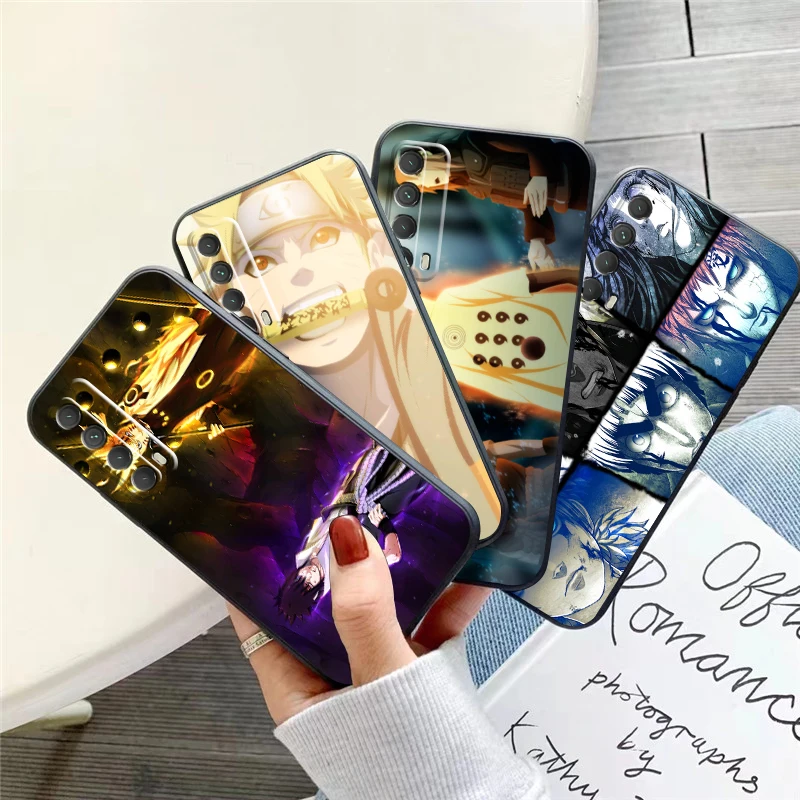 

Japan NARUTO Anime Phone Case For Huawei P Smart Z 2019 2021 P20 P20 Lite Pro P30 Lite Pro P40 P40 Lite 5G Silicone Cover Black