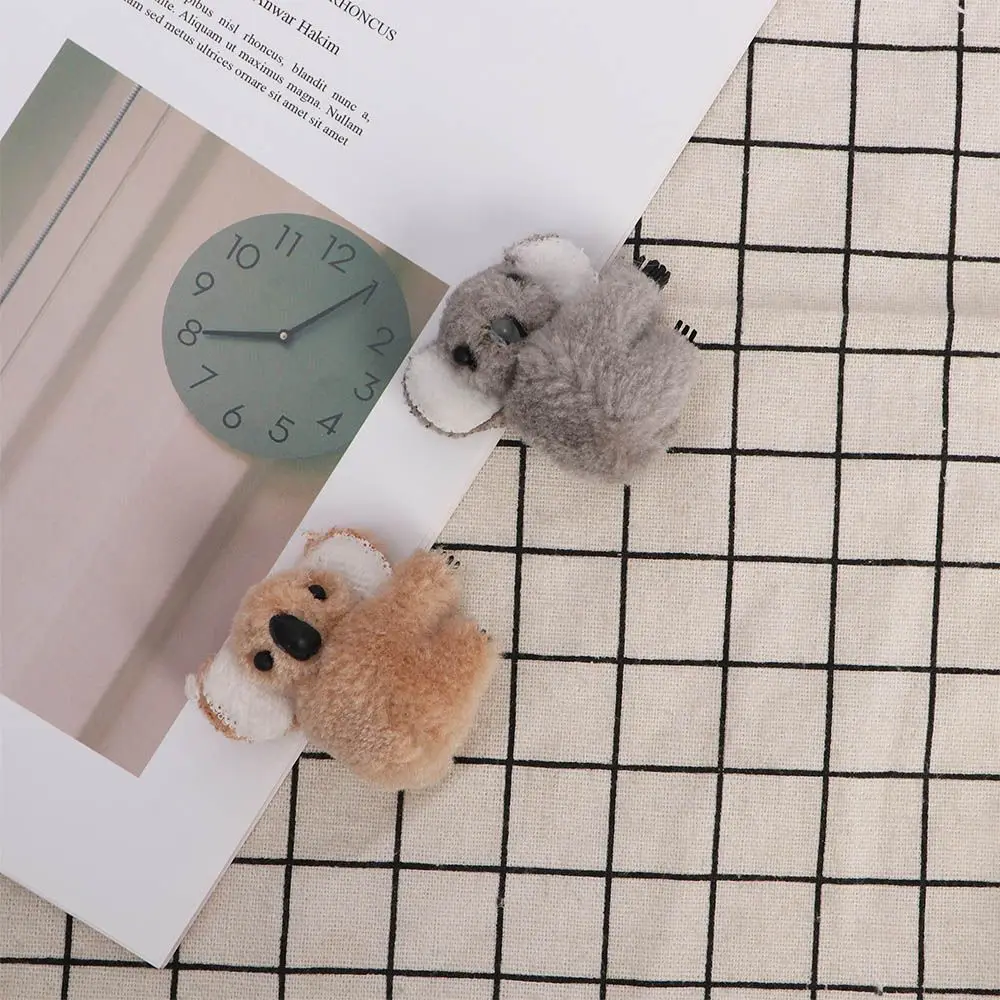 Дикие милые мультяшные женские животные плюшевые заколки для волос с