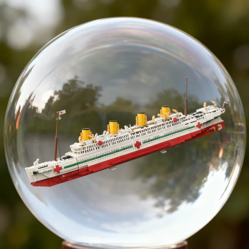 Фото 3483 детали MOC HMHS Britannic: Креативный набор для сборки, модель замка, технический конструктор, уличная сцена, игрушка-подарок №1