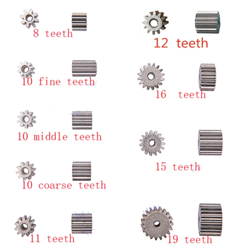 2 шт., электродвигатель постоянного тока, 6 в, 12 В, 8 зубьев, 10 зубьев, 11 зубьев, 12 зубьев, для двигателя 380, 390, 550, 570 2 шт., электродвигатель постоянного тока, 6 в, 12 В, 8 зубьев, 10 зубьев, 11 зубьев, 12 зубьев, для двигателя 380, 390, 550, 570