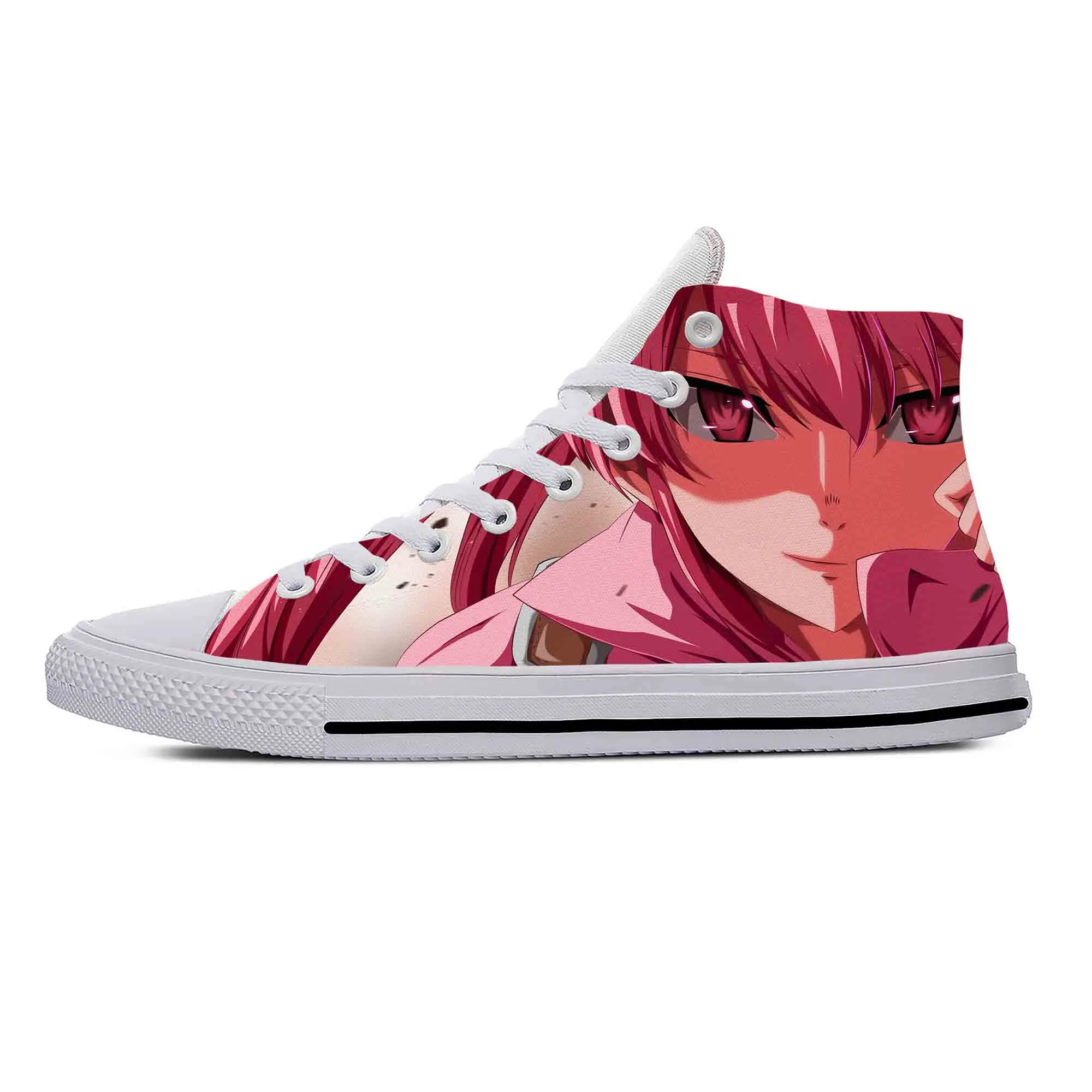 

Japanese Anime Manga Cartoon Akame Ga Kill Mine Casual Cloth Shoes High Top Lightweight Breathable 3D Print Men Women Sneakers