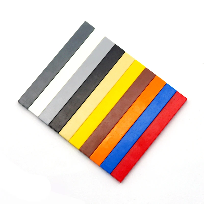 

4162 Assembles Particles DIY Building Blocks Figure Bricks Smooth Flat Tile 1x8 Educational Creative Size Compatible With 4162