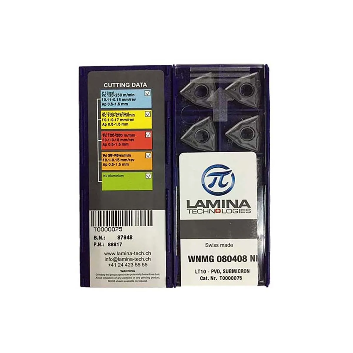 

LAMINA 100% Original WNMG WNMG080412 WNMG080408 WNMG080404 WNMG060404 WNMG060408 LT1000 Medium-Roughing Carbide Turning Inserts