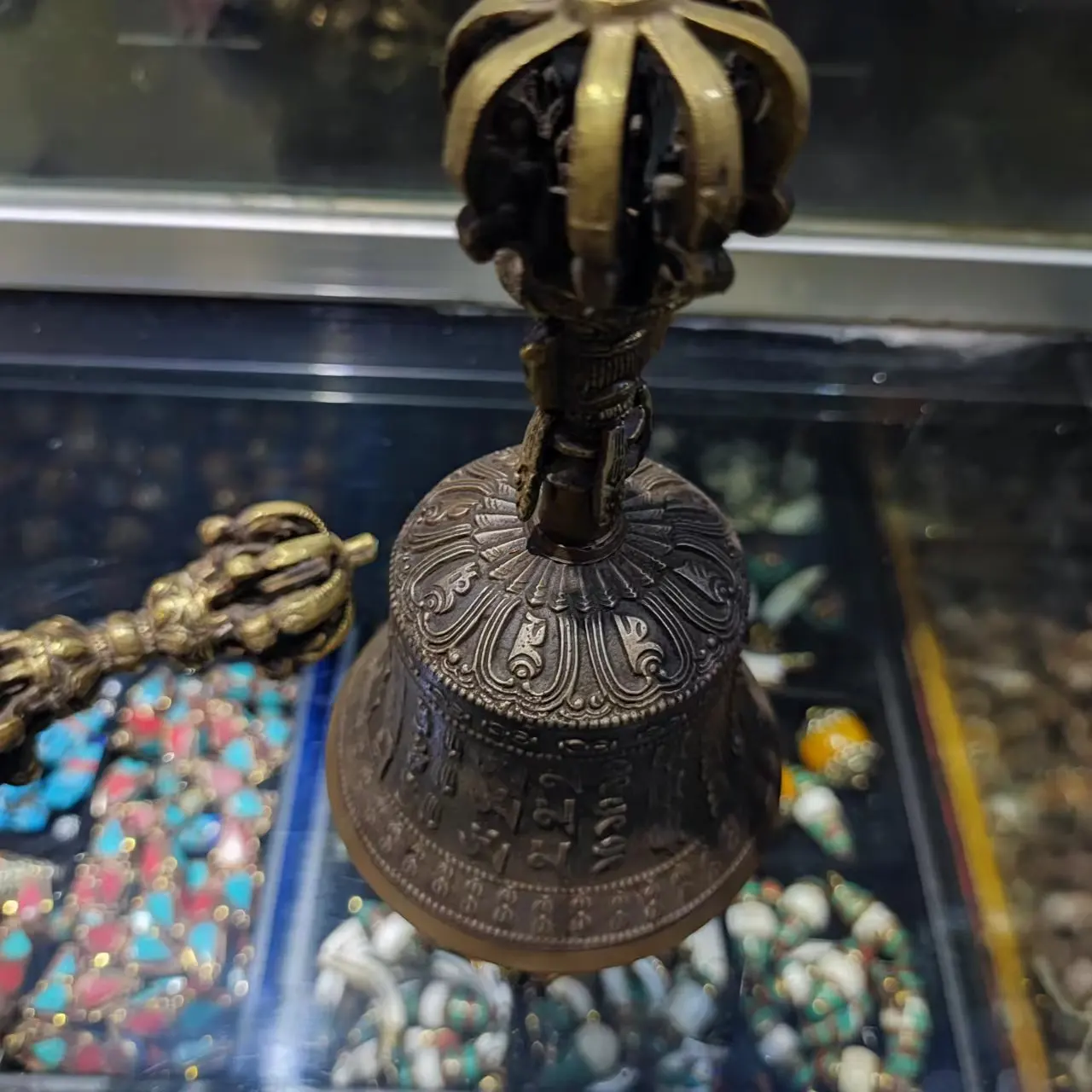 1pcs/lot Tibetan-style high-quality Seiko copper special magic instrument bell pestle set ornaments avoid evil gift collection
