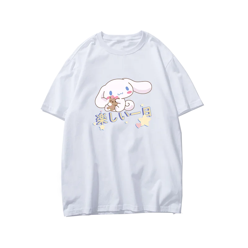 

Sanrio T-Shirt Fashion Top Short Sleeve Women's T-Shirt Loose T Shirt for Women Graphic T Shirts Aesthetic Clothes