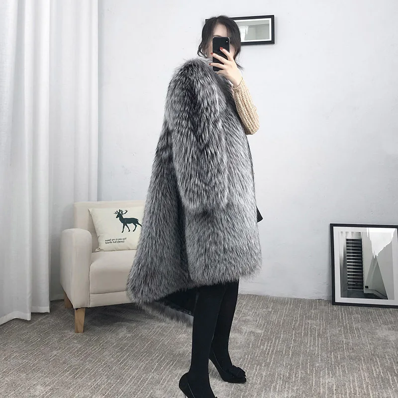 Natural Fur Coats Winter Women Mink Fur Coat Female Genuine Leather Jackets Ladies Oversize Warm Thick Detachable Long 2020 New enlarge