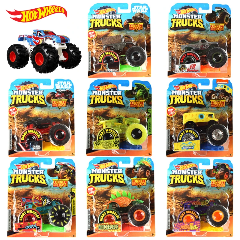 Moster Trucks Diecast 1/64 Dinosaur Beast Giant Wheels Metal