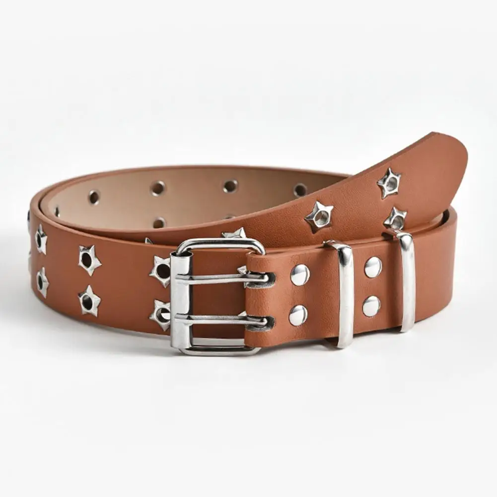 

Lightweight Trendy Young Faux Leather Jeans Waistband Compact Waist Belt Punk Style Clothes Ornament