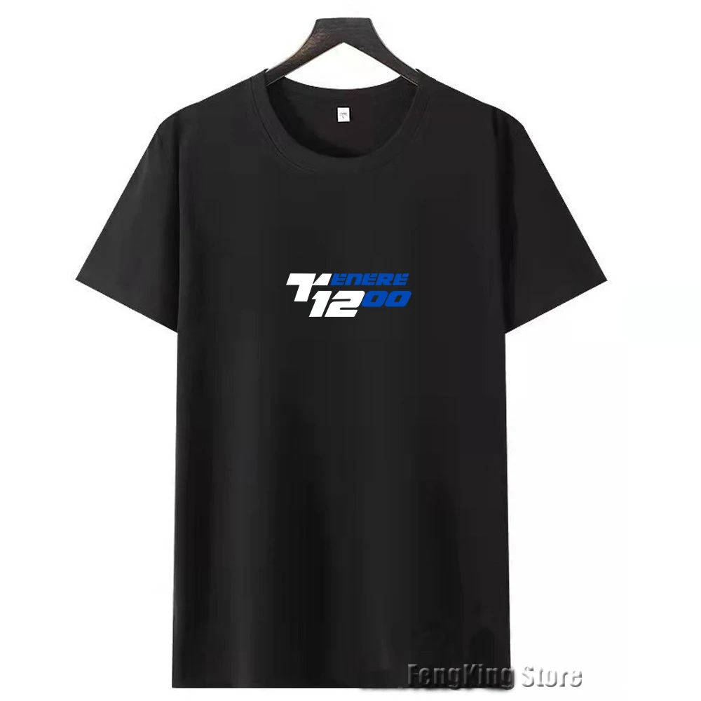 

For yamaha tenere Super tenere1200 XT1200Z XR1200ZE New Combed Cotton Short Sleeve T-shirt Men's Round Neck Printed Logo T-shirt