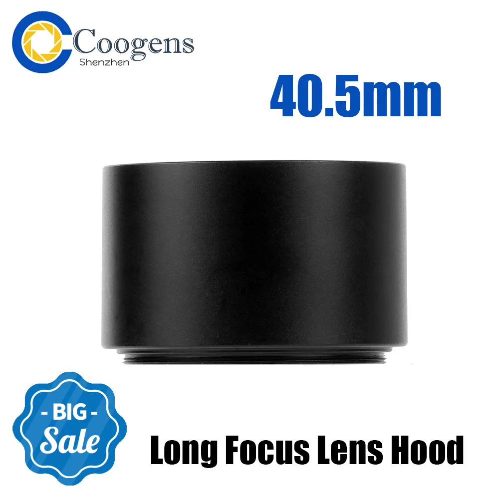 

40.5mm Metal Long Focus Lens Hood for Canon Nikon Pentax Leica Fuji Sony A6500 A6300 A6100 A6000 A5100 A5000 DSLR Accessories