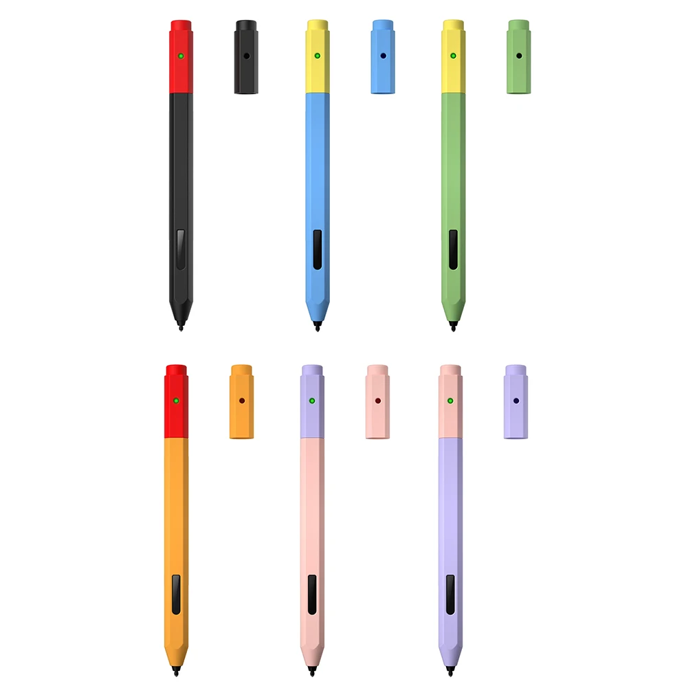 

Tablet Stylus Pen Case Protector Split Dust-proof Silicone Cover for Microsoft Surface Pen Sweat-proof Cover