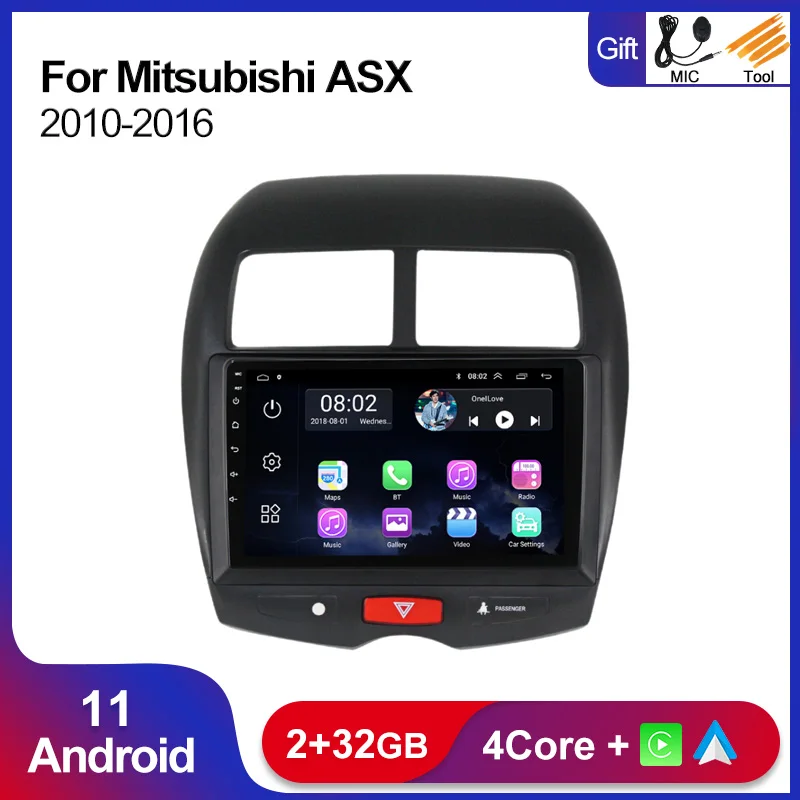 Автомагнитола 2DIN Android 11 для Mitsubishi ASX 2010-2017 2018 2019 2020 GPS-навигация мультимедийный