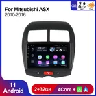 Автомагнитола 2DIN, Android 11, для Mitsubishi ASX 2010-2017, 2018, 2019, 2020, GPS-навигация, мультимедийный плеер, магнитофон с Wi-Fi
