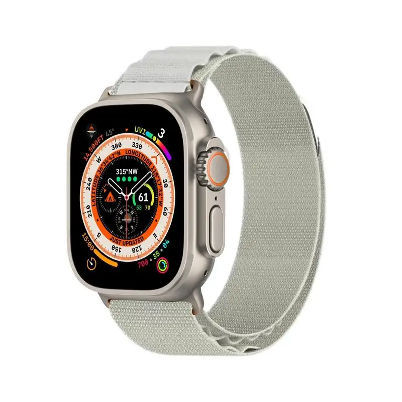 

Ремешок нейлоновый для часов, Воздухопроницаемый браслет для Apple Watch, дышащий нейлоновый плетеный браслет