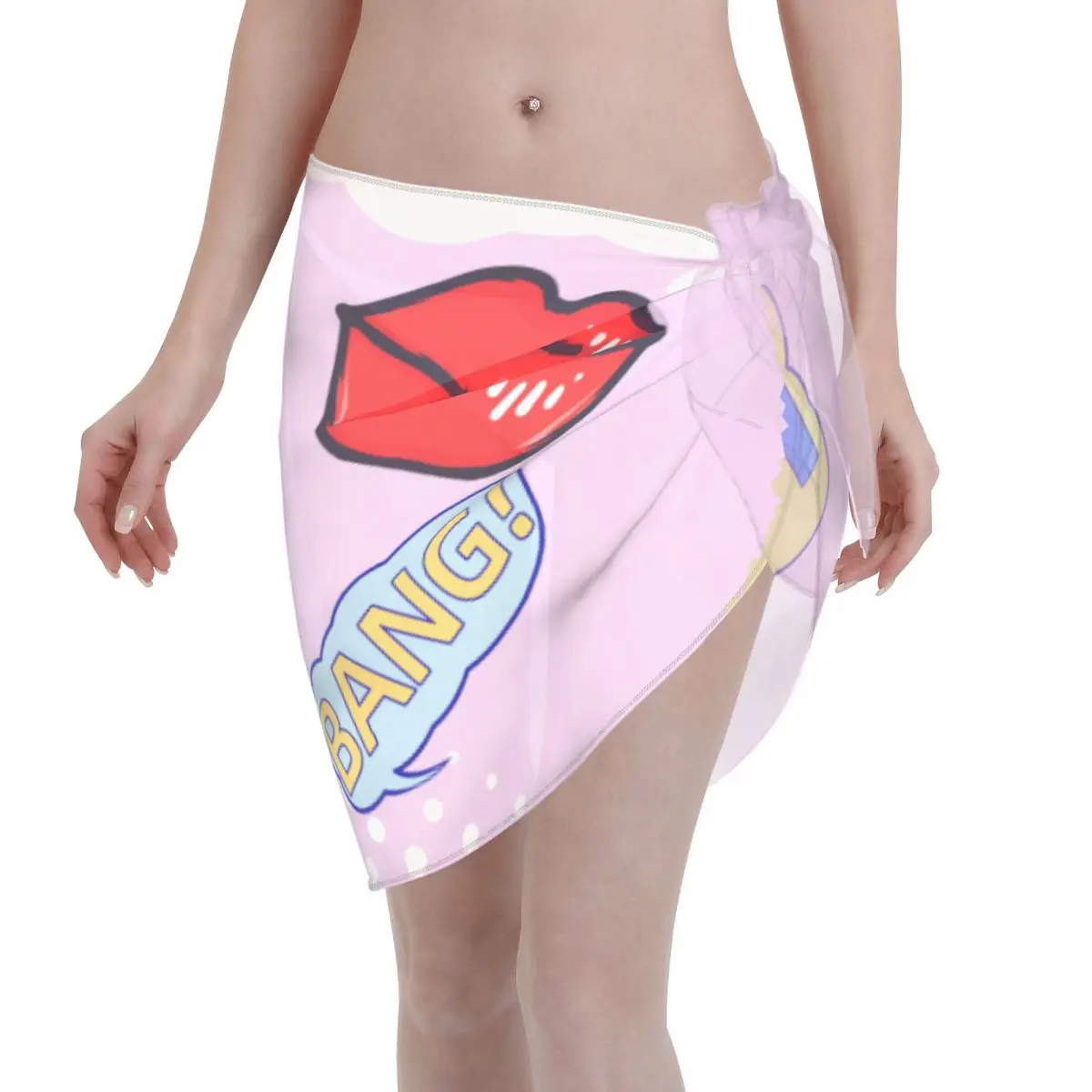 

Kiss женские короткие стринги, купальник, накидки, Пляжное бикини, прозрачная короткая юбка, шифоновый шарф, накидки для купальников