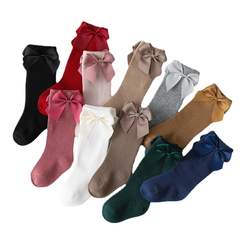 

Baby Toddlers Socks Autumn Winter Children Girls Knee High Long Sock