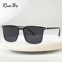 ruobo fashion design square polarized sunglasses for men women oversize frame driving fishing sun glasses uv400 gafas de sol