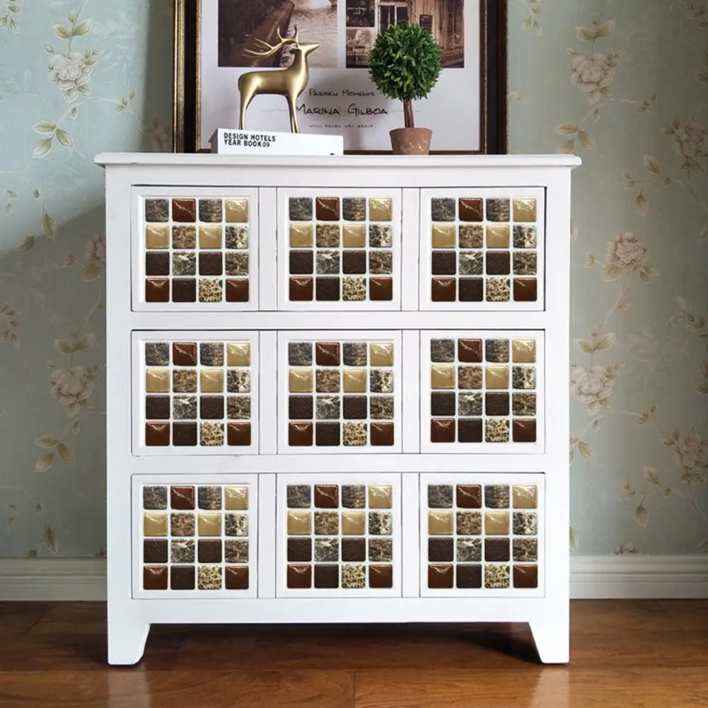 

Наклейки на стену, 10 шт., наклейки на плитку, декоративные водонепроницаемые кухонные виниловые наклейки на стену из ПВХ, настенные наклейки...