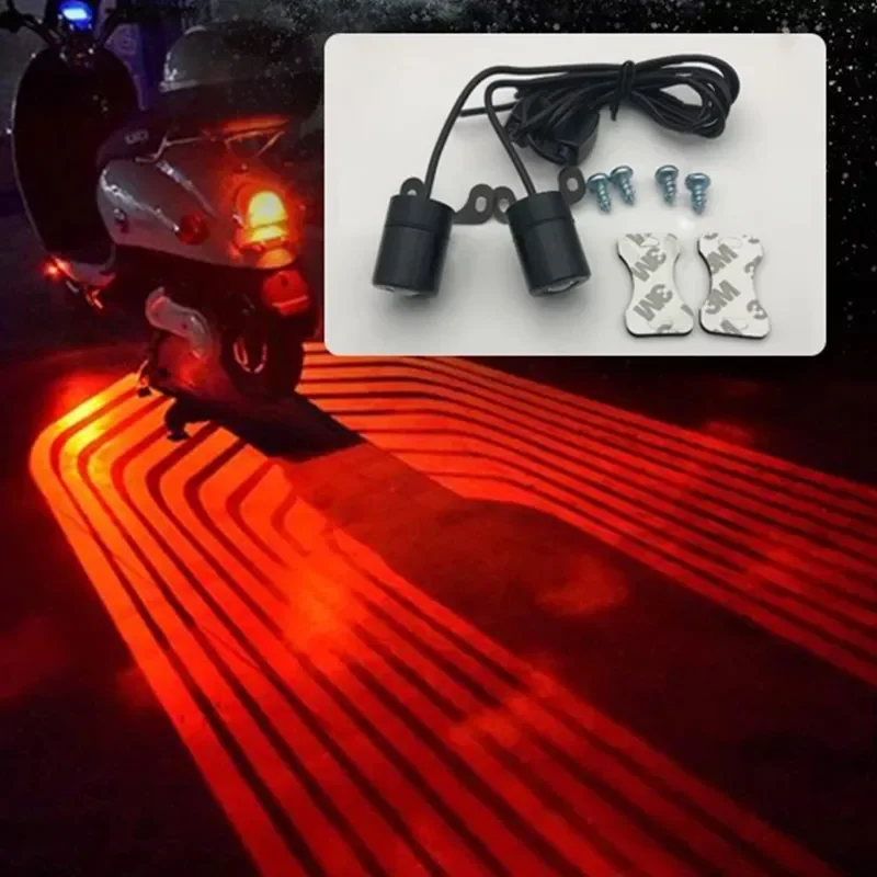 

NEW2023 Motorcycle Projection Lamp Ambient of the Angel Modification Decorative Lamp Atmosphere Lights LED Taillight New Univers