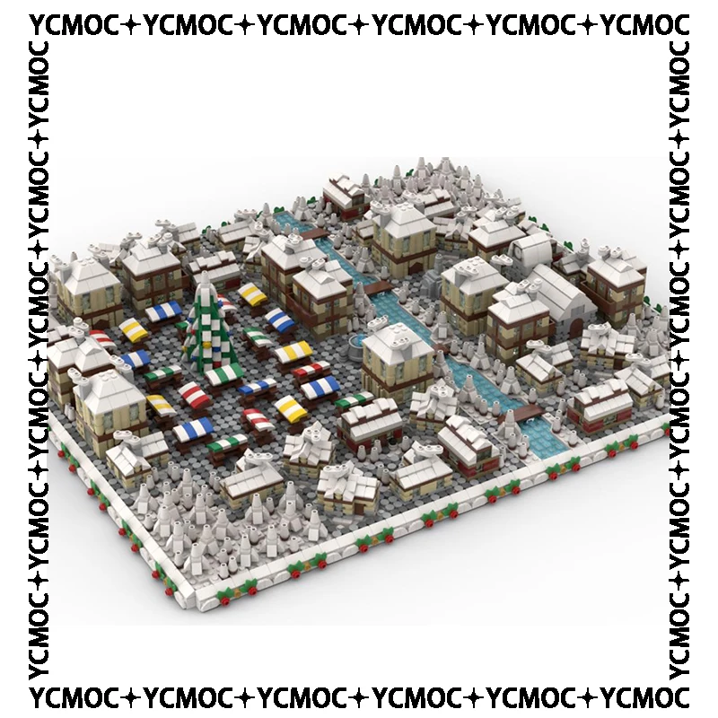 

YcMoc Building Blocks Panorama of Winter Village Technology Bricks DIY Toys For Kids Children Gifts