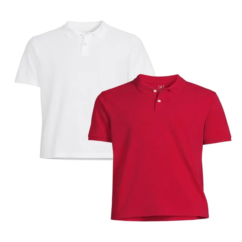 

Men's Short Sleeve Pique Polo Shirt, 2-Pack