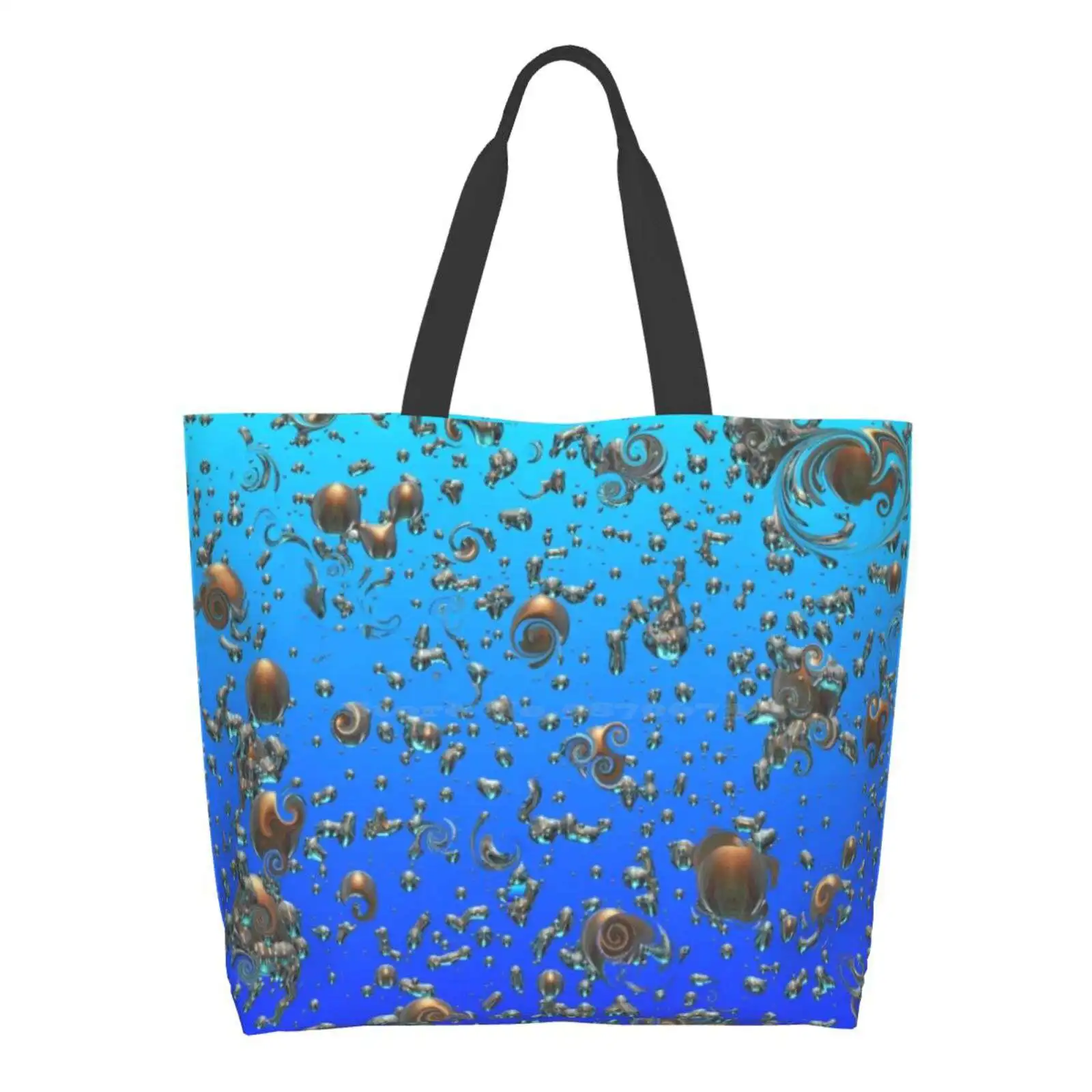 

Cosmic Blue многоразовые хозяйственные сумки-тоуты, сумки для хранения, абстрактные, гламурные, космические праздники, зимние праздники, фантаст...