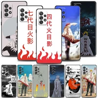 naruto anime phone case for samsung galaxy a72 a52 a42 a32 a22 a21s a02s a12 a51 a71 a01 4th 7th hokage cloak soft silicone case