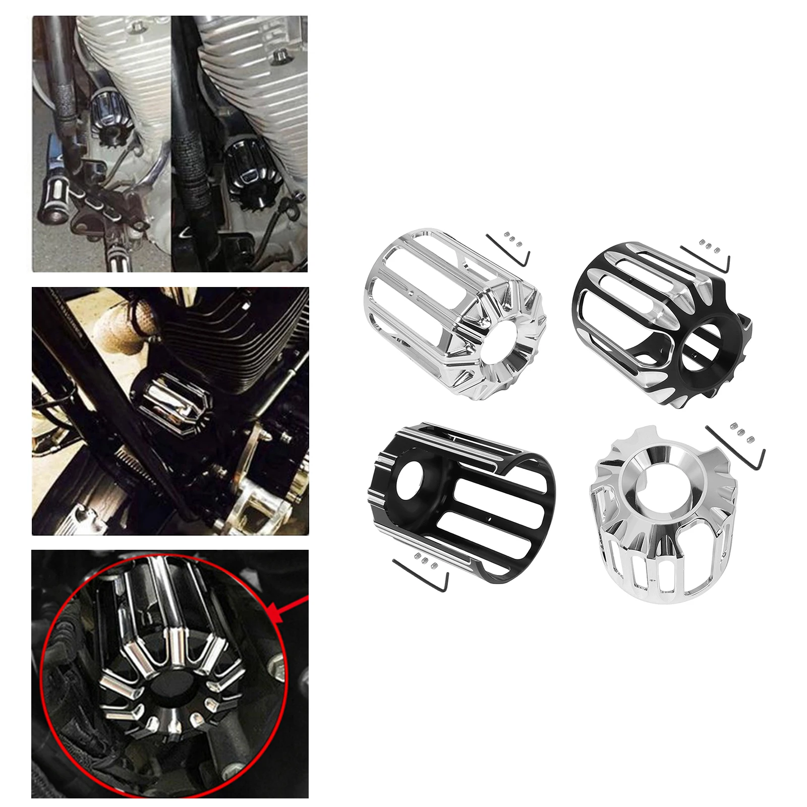 

Cover Caps ,Front Axle Nut ,CNC Aluminum for for Touring Models